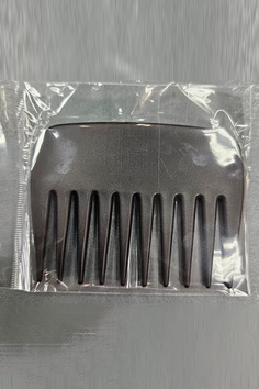Black Thick Tooth Comb 3.75in x 2.75in Hair toppers