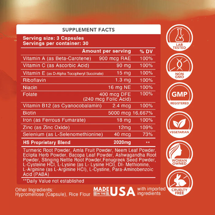 Essential for Hair: 100% Natural Hair Loss Treatment to Prevent Genetic Hair Loss