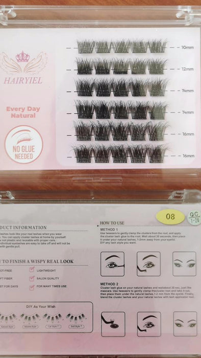 HAIRYIEL Preglued Cluster Eyelashes 08-1-26