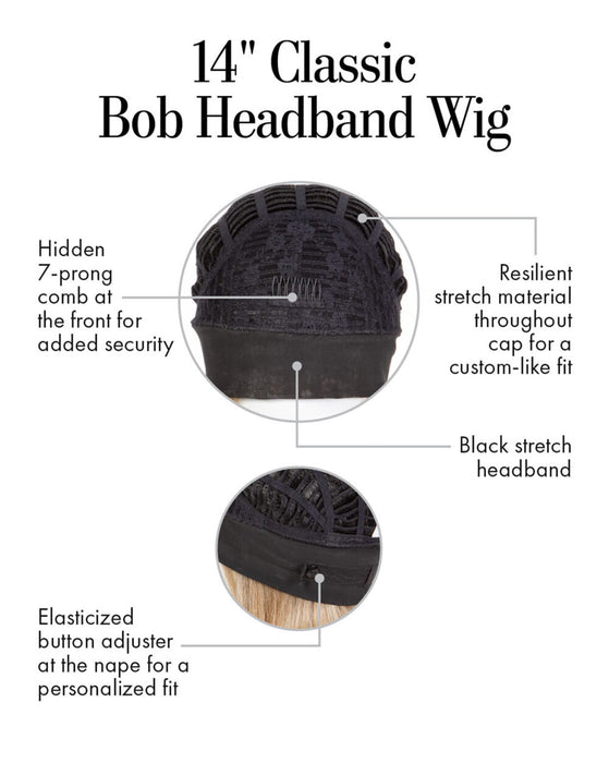 14″ Classic Bob Headband Wig