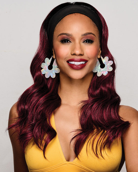 20″ Wavy Waves Headband Wig