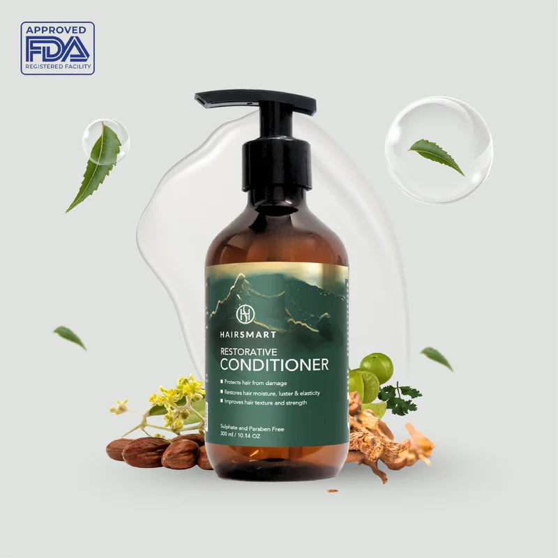 Restorative Conditioner: Premium Ayurvedic Moisturizing Formula; 300 ml