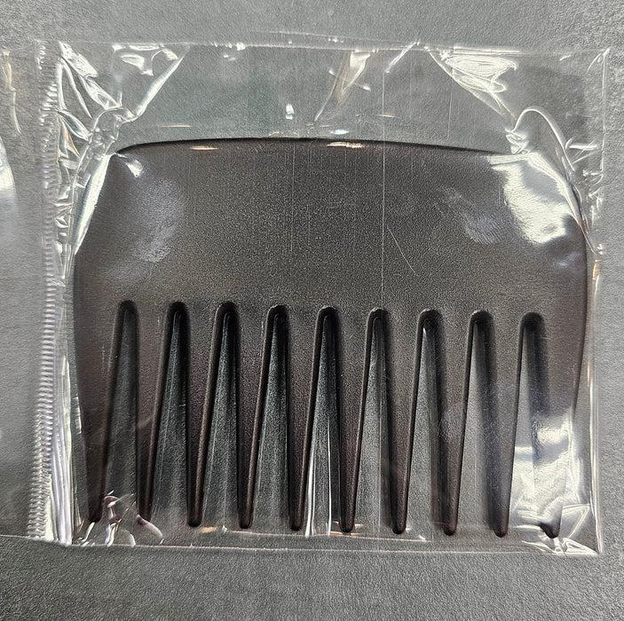 Black Thick Tooth Comb 3.75in x 2.75in